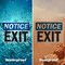 Signmission Exit Sign, Vinyl Decal, 10 in W, 7 in H, Exit OS-2PACK-NS-D-710-L-12248 - alternate 3
